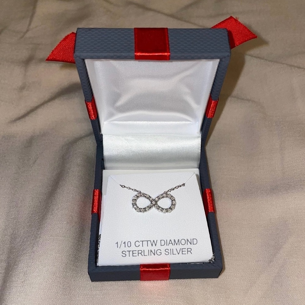 1/10 Diamond Infinity Necklace
